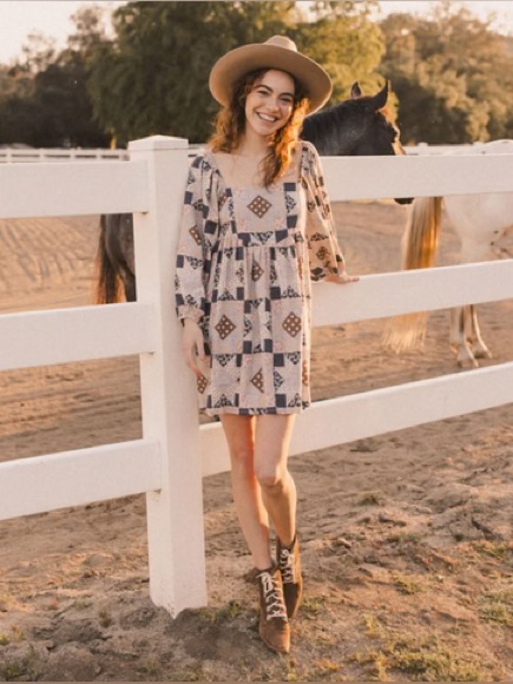 Rylee and cru Cassidy dress patchwork xl